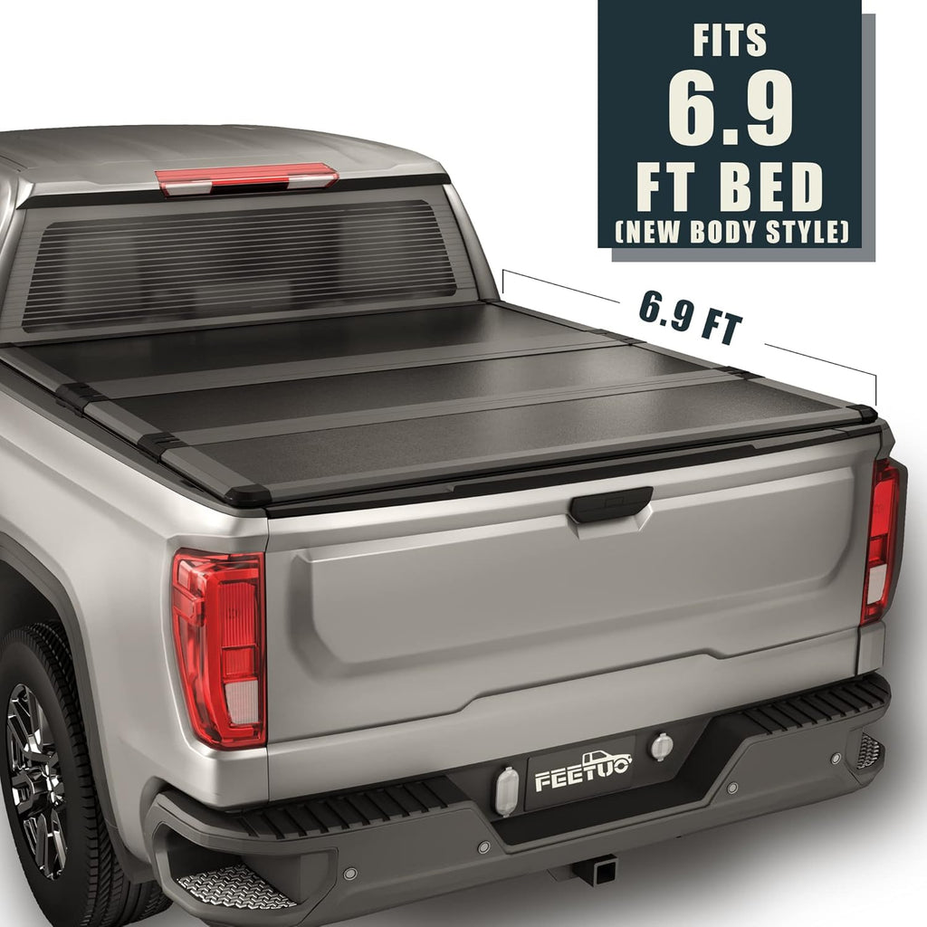 FRP Hard Tri-Fold Tonneau Cover Truck Bed H485597