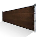 Brown Privacy Fence Screen Mesh with Reinforced Grommets K251289