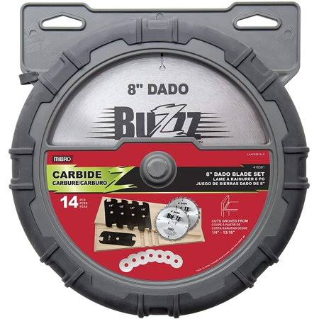 8 inch Carbide Stacking Dado Blade Set, 14 Pieces T3783