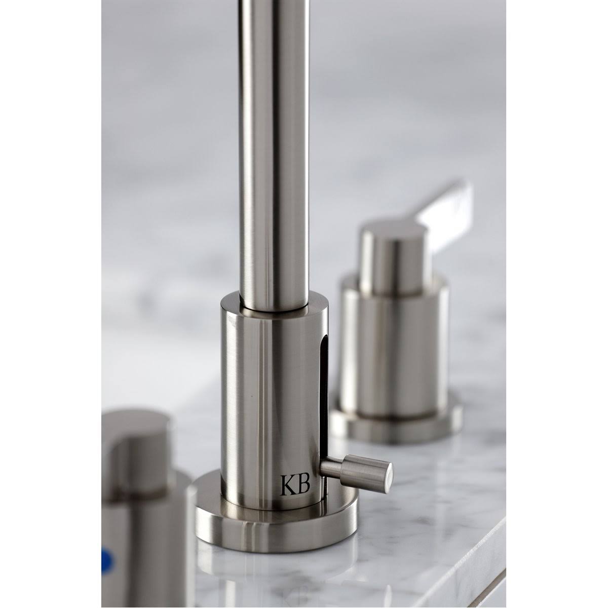 8x22 Widespread Bathroom Faucet, Brushed Brass X97933