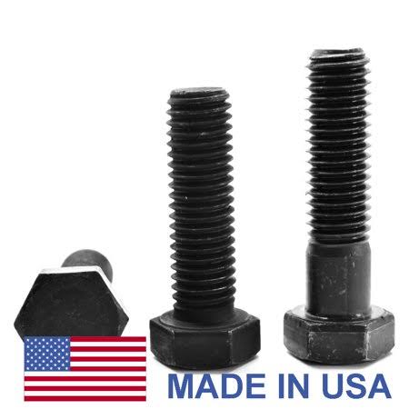 5/8 inch-11 x 1 1/2 inch Coarse Thread Grade 8 Hex Cap Screw, Alloy Steel Black Oxide, Pk 25 T738