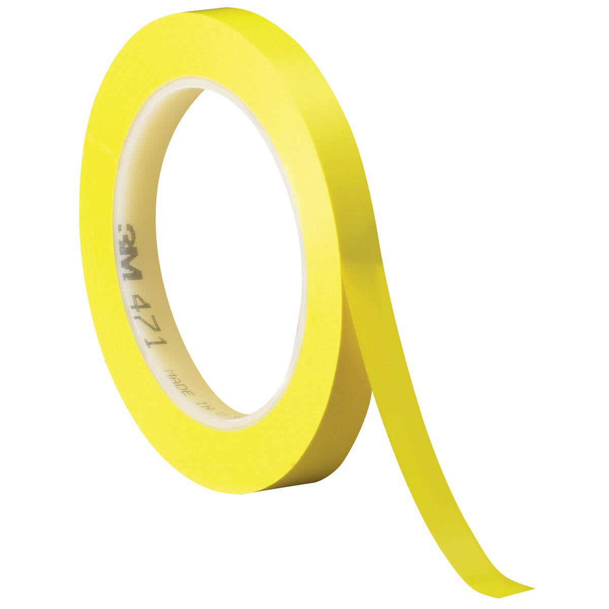 Yellow 1/4x22 x 36 yds Vinyl Tape N300047