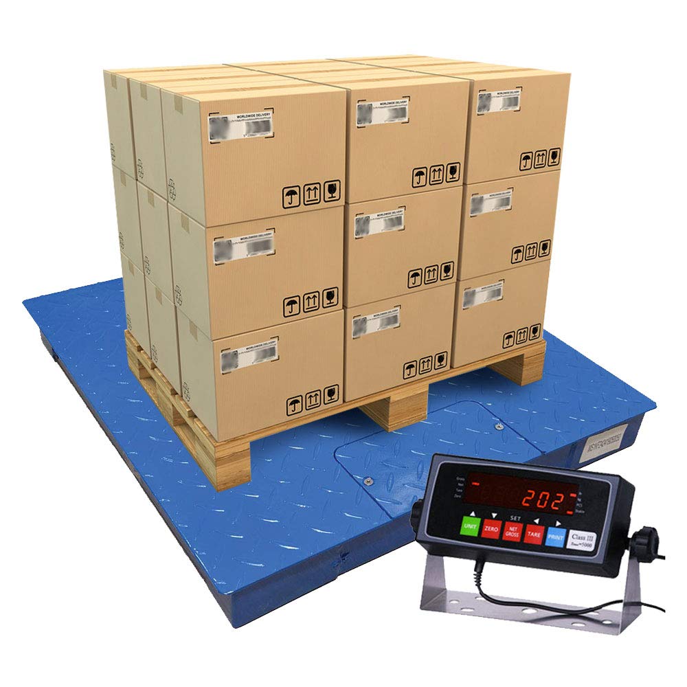 Steel Floor Scale Pallet Scale with Digital Indicator (48”x48”) C41723