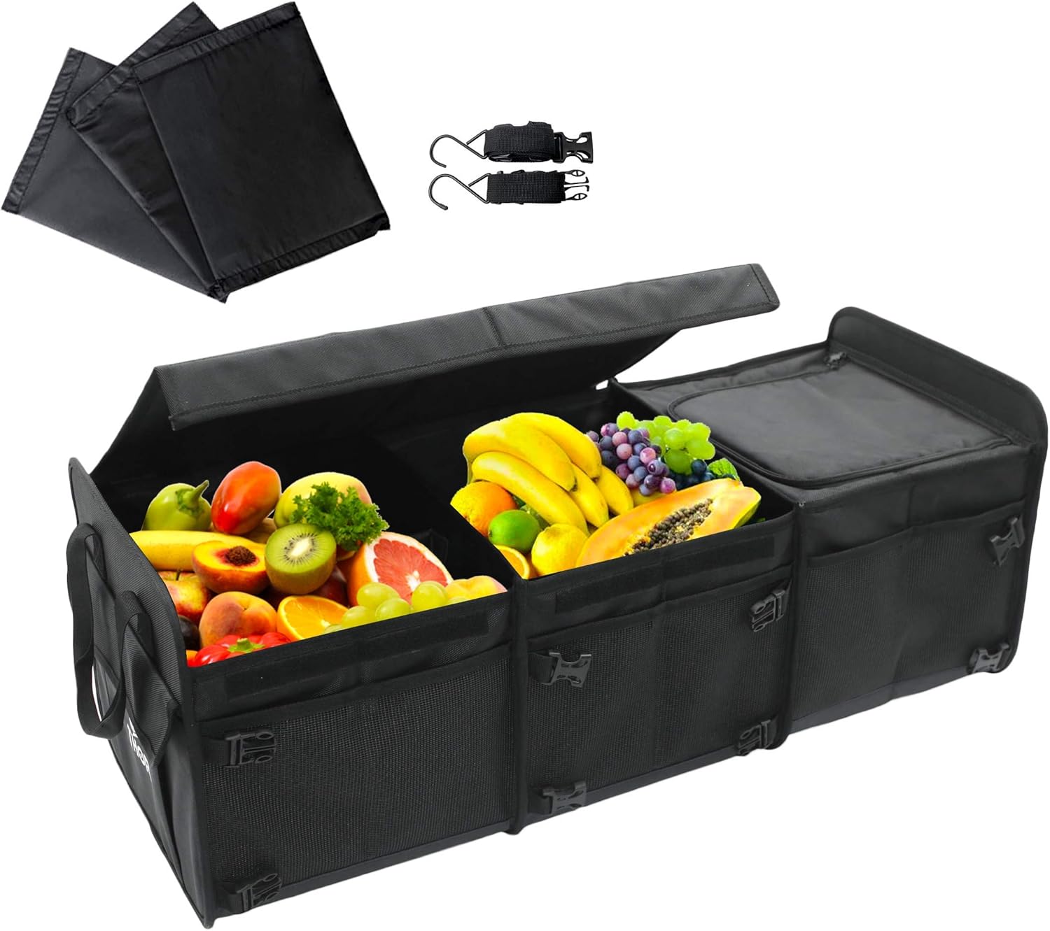 Black Trunk Organizer with Cooler O310