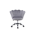 Gray Velvet Swivel Height Adjustable Task Chair P52055