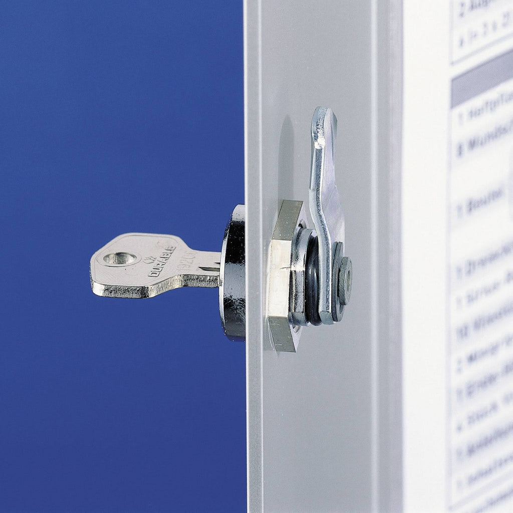 Brushed Aluminum Key Cabinet with 72 Hooks Z3705
