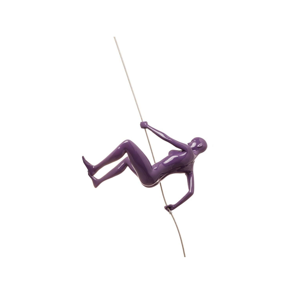 Metallic Red Climbing Woman Wall Decor P93161