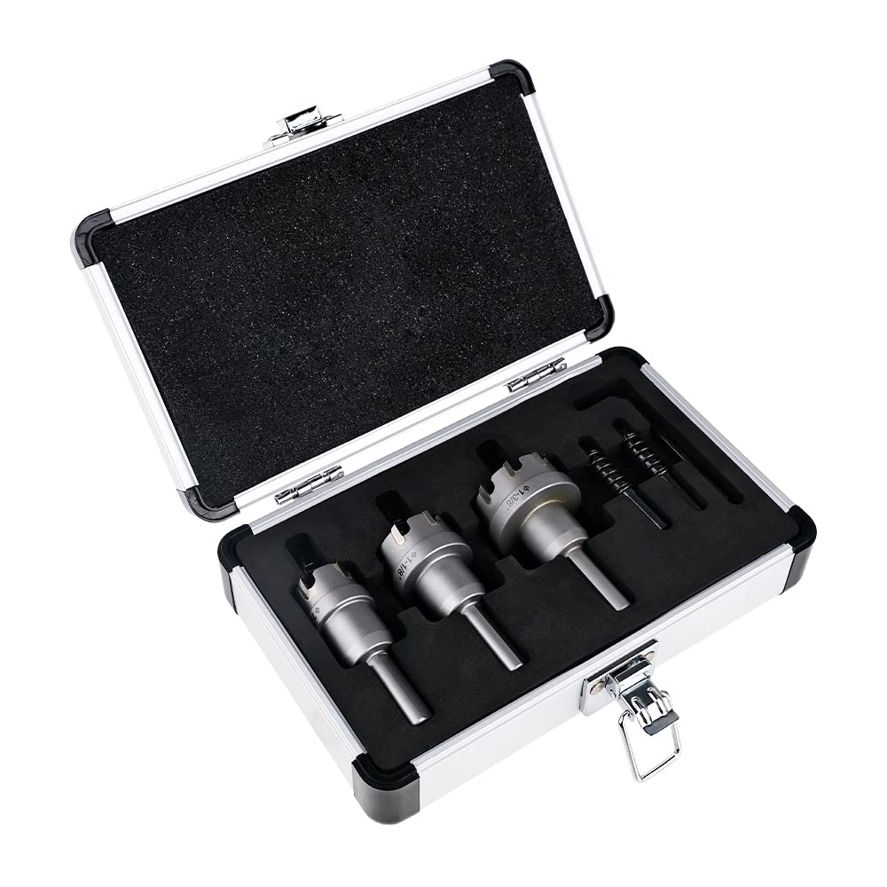 Carbide Hole Cutter Set 3PCS 7/8 to 1-3/8 Diameter J508941