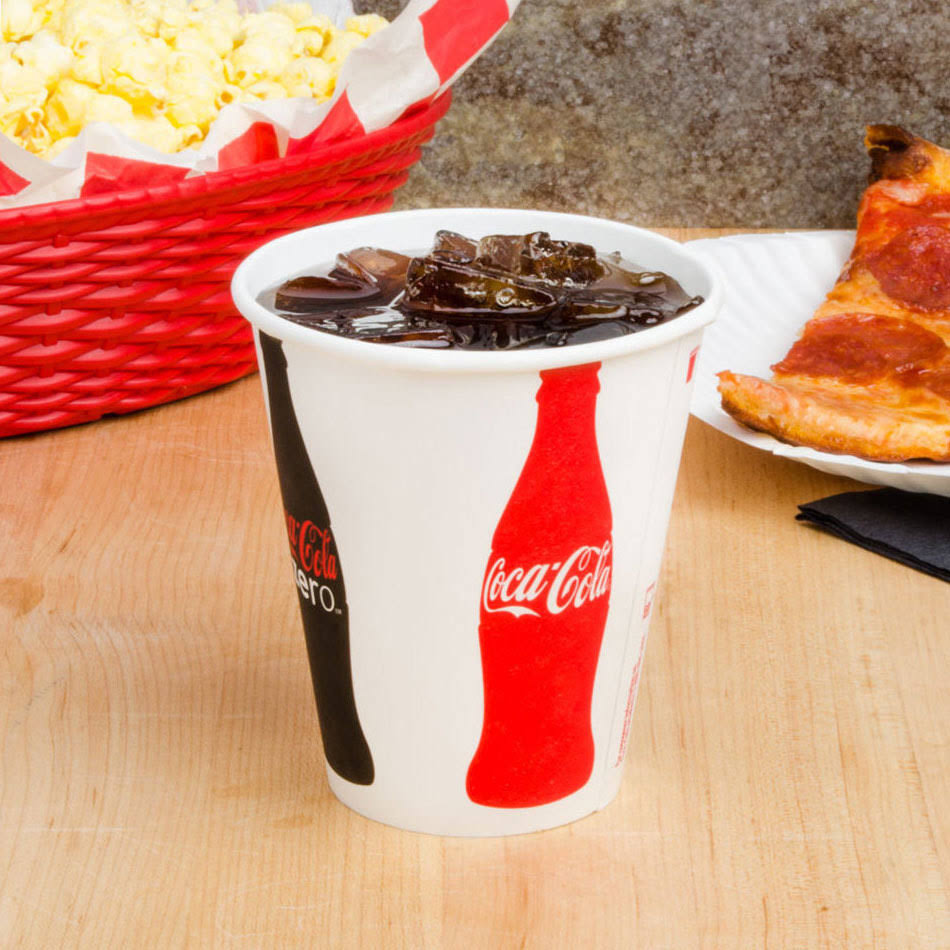 Coke 12 oz. Poly Paper Cold Cup - 2000/Case Q162191