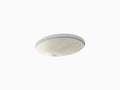 Almond Oval Undermount Bathroom Sink with Overflow I634