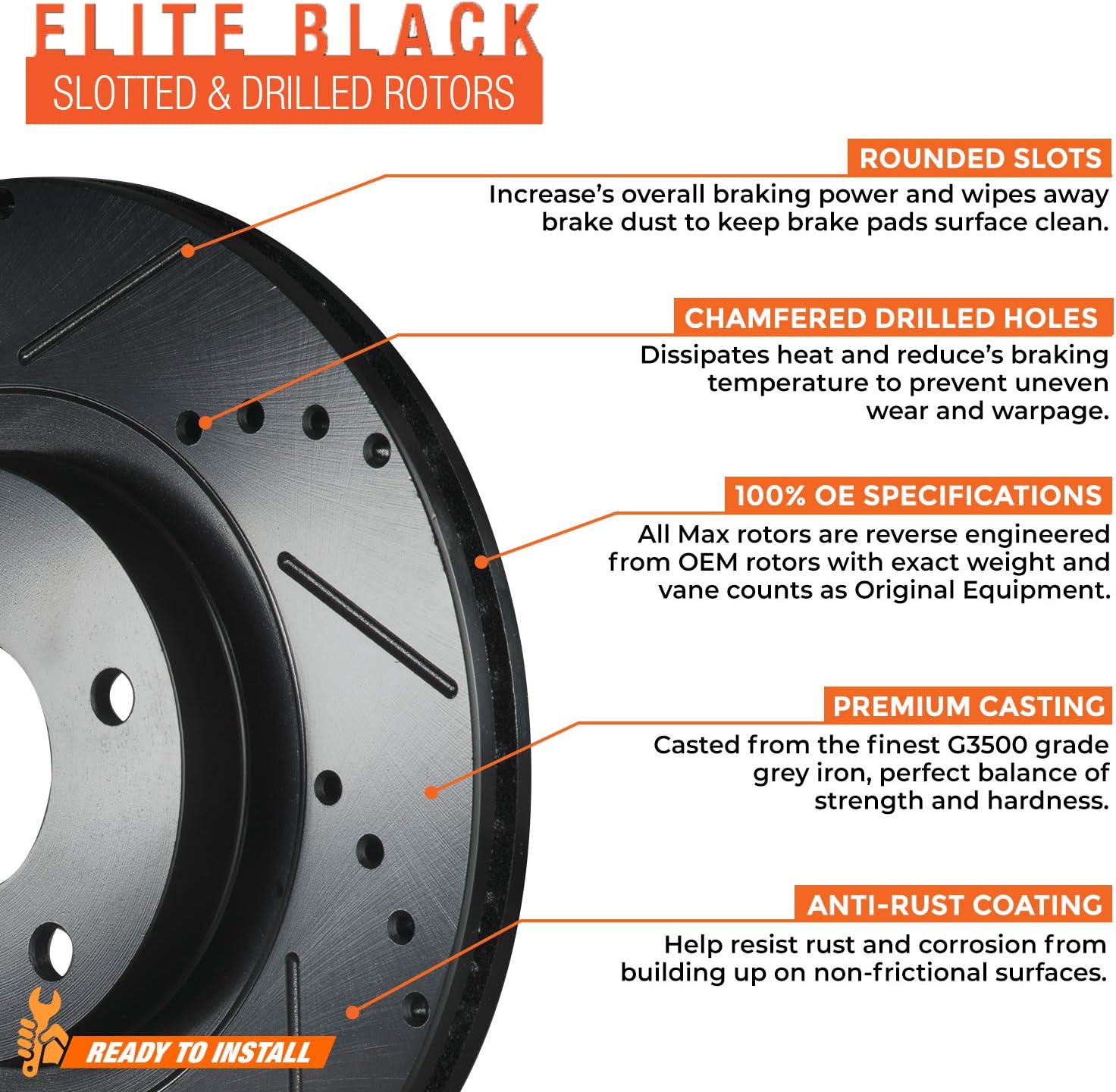 Max Brakes Elite XDS Rotors G5294