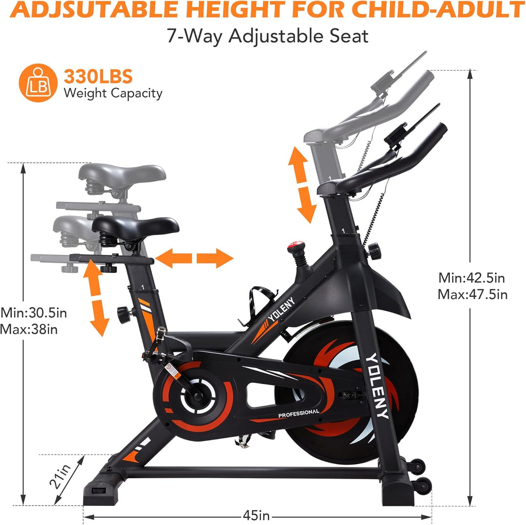 Exercise Bike with Magnetic Resistance and Digital Monitor P7798