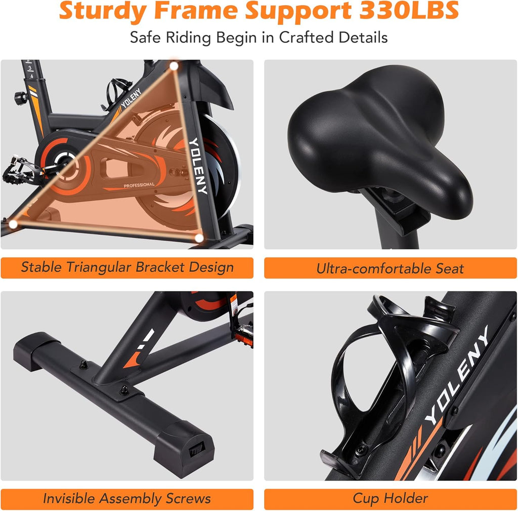Exercise Bike with Magnetic Resistance and Digital Monitor P7798