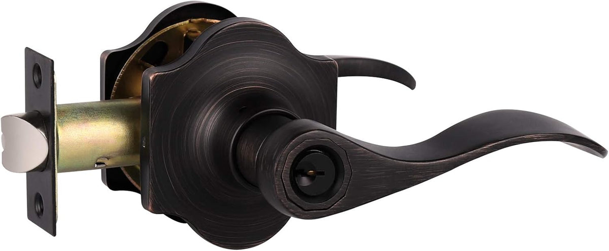 5 Pack Oil Rubbed Bronze Interior Door Lever H17320