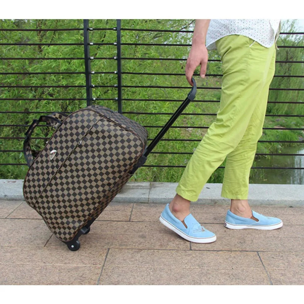Rolling Duffle Bag with Wheels, 24" Carry On Luggage L5149