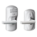 Satin Chrome Keypad Entry with Flex Lock M98660