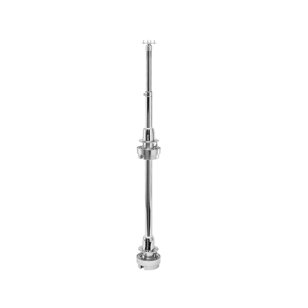 28x22 Chrome Kidney Lazy Susan 2-Shelf K388717