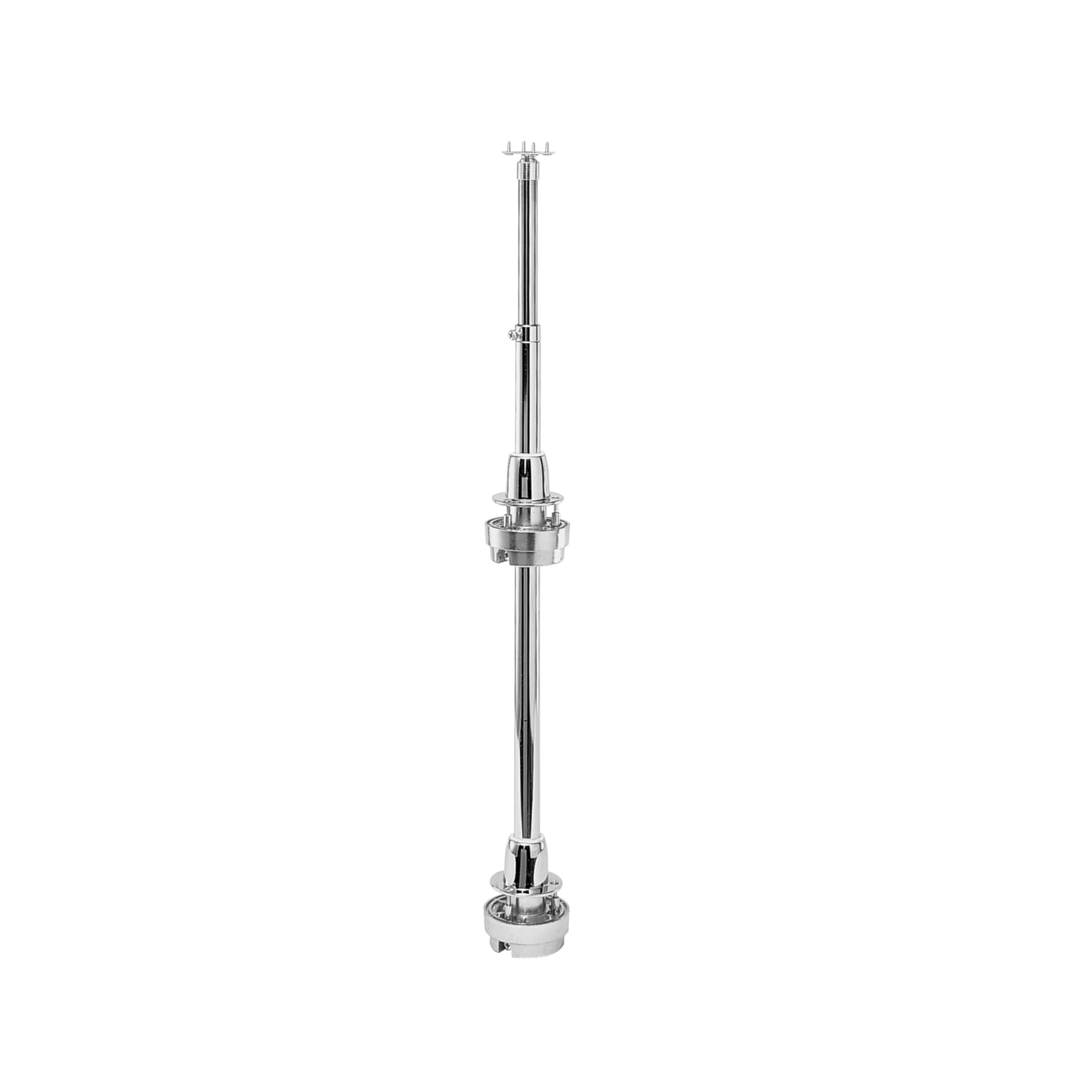 28x22 Chrome Kidney Lazy Susan 2-Shelf K388717