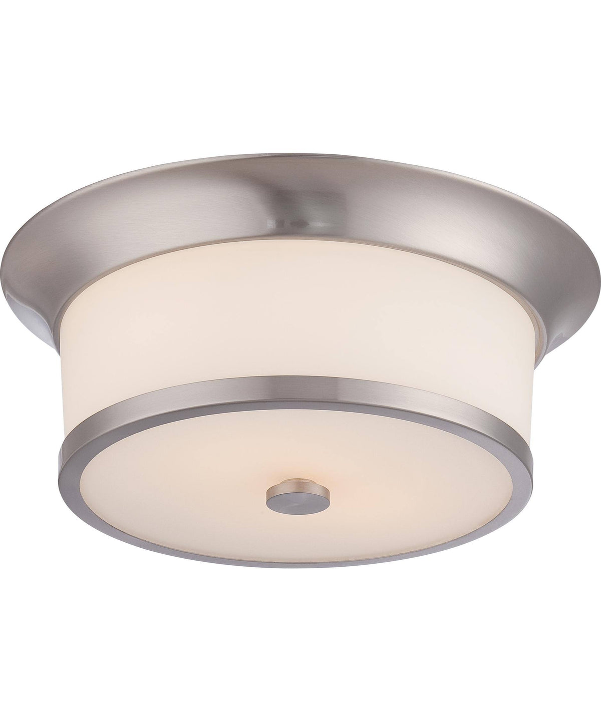 Brushed Nickel 2 Light Flush Fixture T66405
