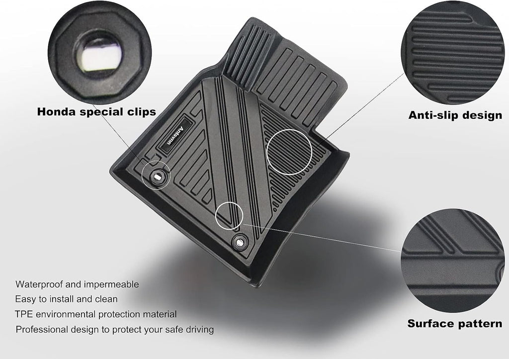 Black Rubber Floor Mats and Cargo Liner for Toyota Camry V494