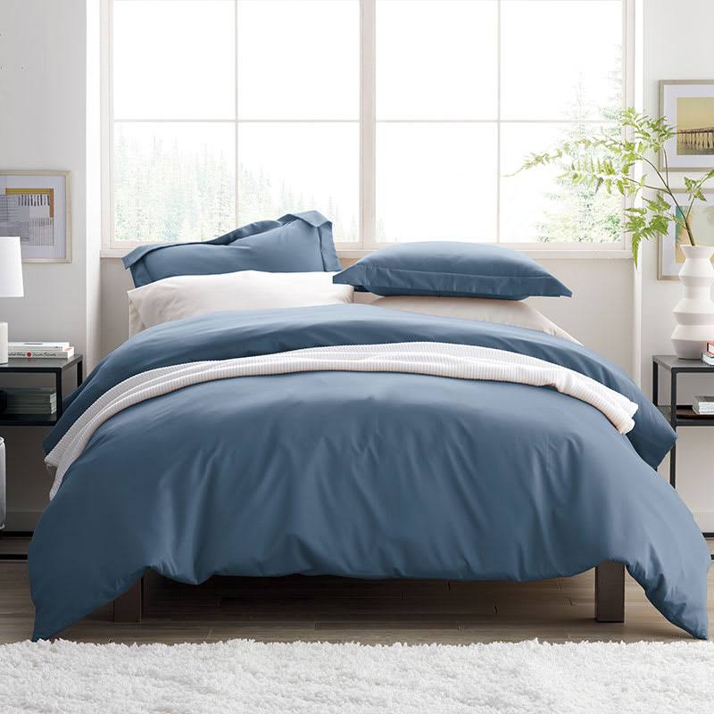 Green Supima Cotton Sateen King Duvet Cover Z758486