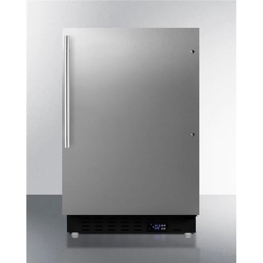 24 in. Built-In All-Freezer, Stainless Steel & Black N264