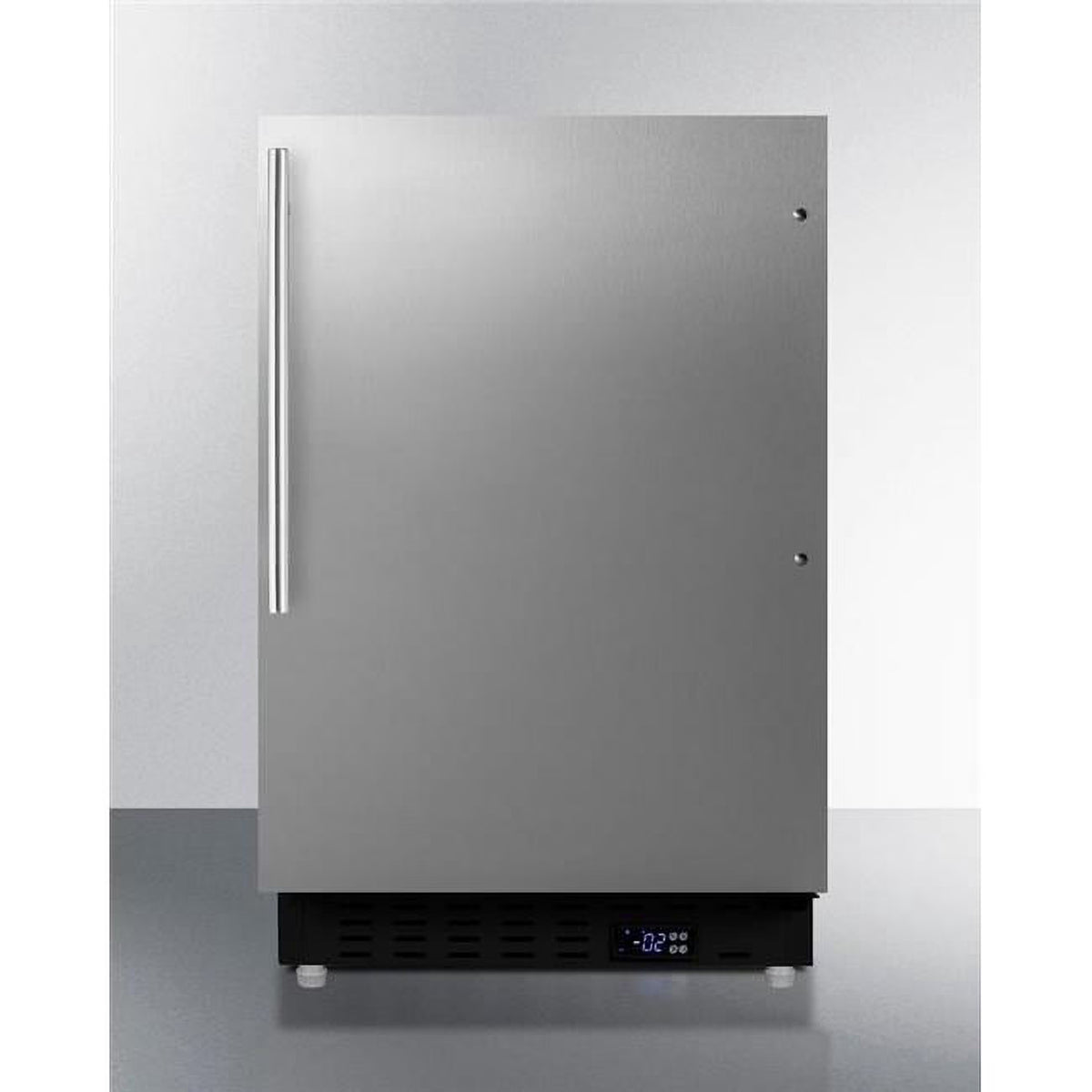 24 in. Built-In All-Freezer, Stainless Steel & Black N264