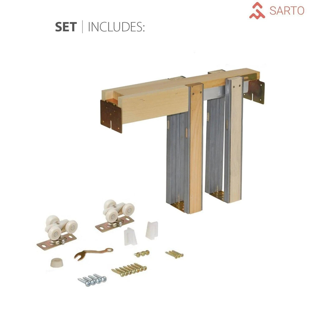 White MDF Interior Door 36 x 80 with Hardware K223