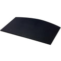 Black Leather Arched Desk Mat J481001