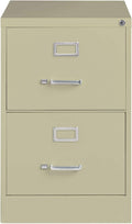 25 Deep Vertical File Cabinet 2-Drawer Legal Size Putty E62276