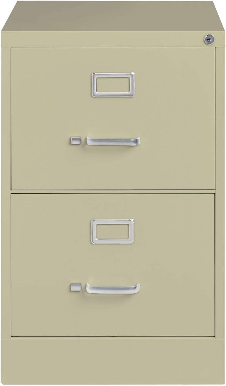 25 Deep Vertical File Cabinet 2-Drawer Legal Size Putty E62276