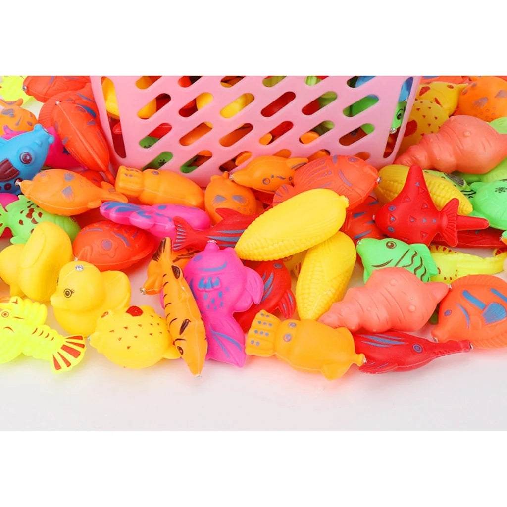 Magnetic Fishing Toys Plastic Fish Rod Set W41539