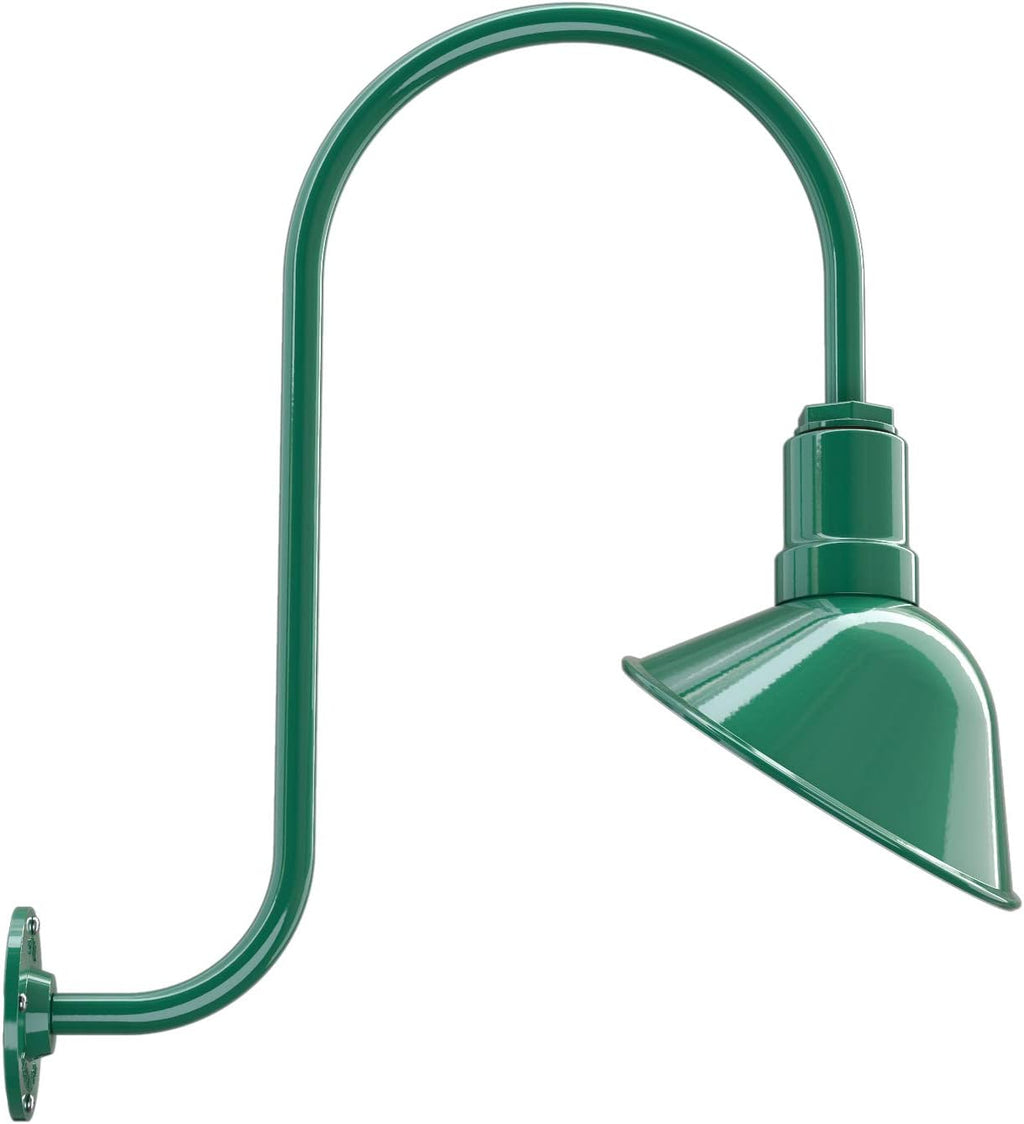 Galvanized Exterior 9 inch Dome 11 inch Gooseneck Store Sign Light X684405