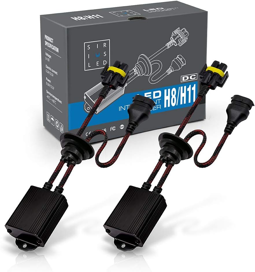 H11 H9 H8 LED Canbus Decoder Adapter Pack of 2 E9367