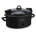 6-Quart Black Manual Slow Cooker E344