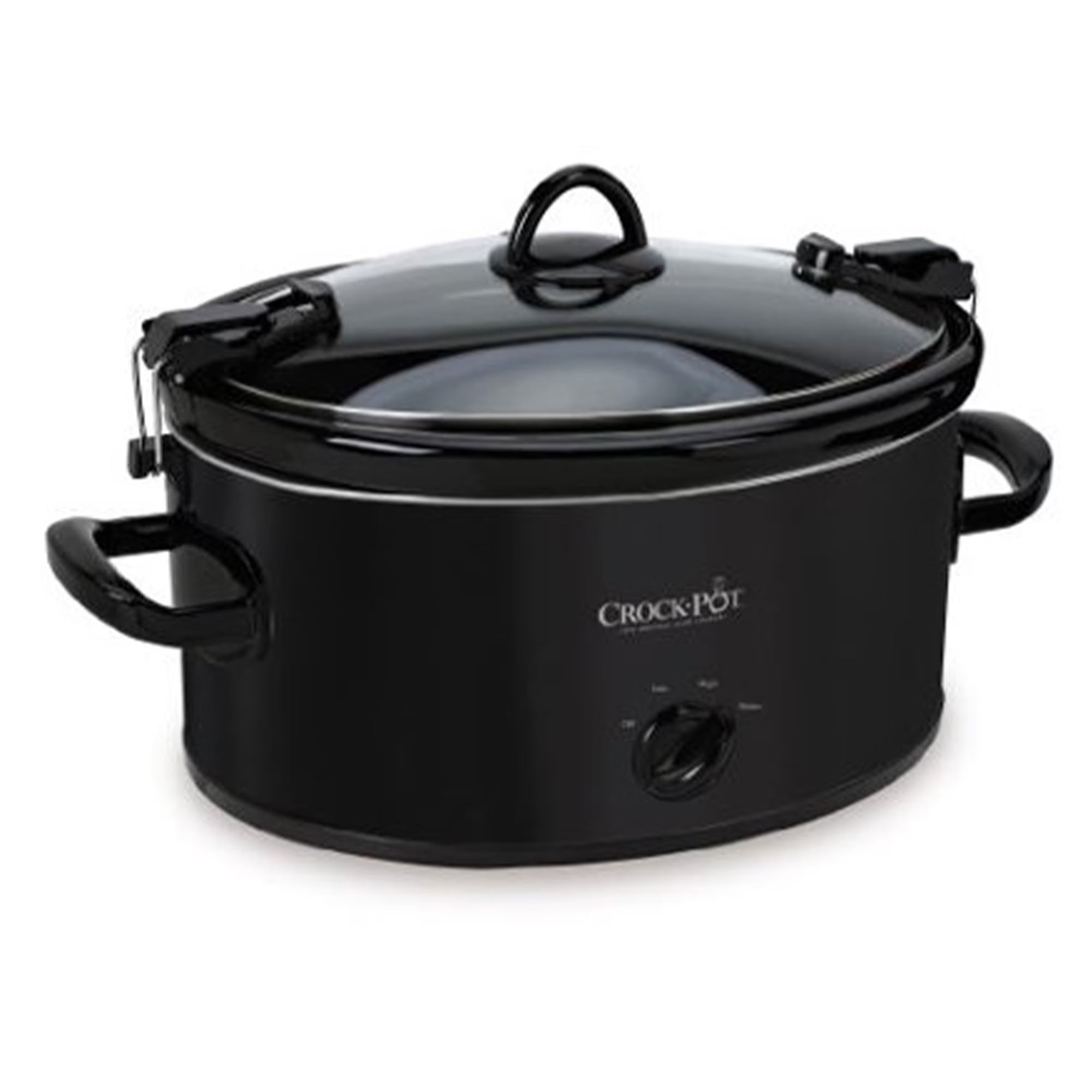 6-Quart Black Manual Slow Cooker E344