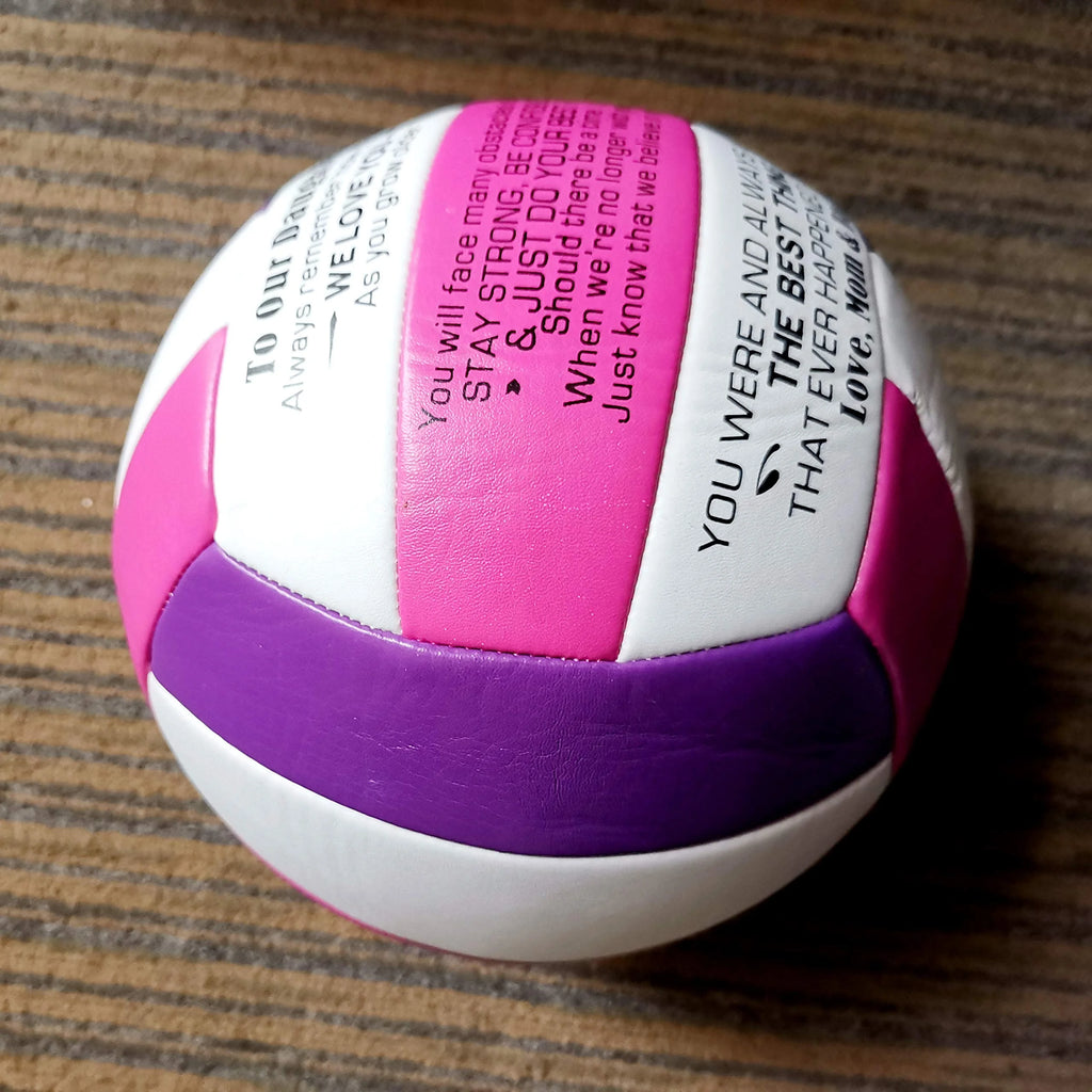 Pink 8 Inch Soft Touch Beach Volleyball E253387