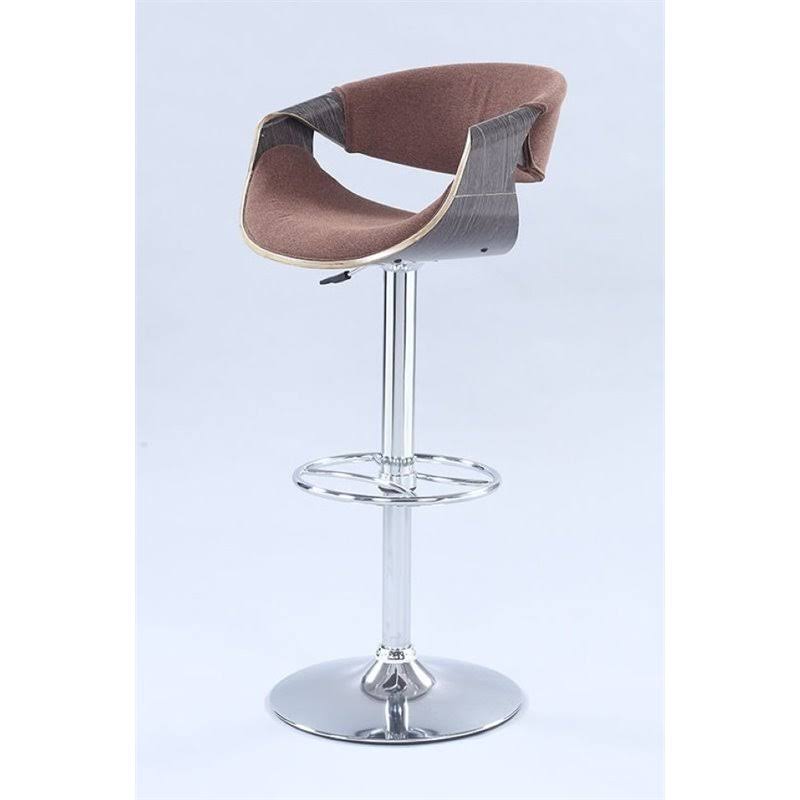 Brown Fabric Adjustable Saddle Seat Stool Q674806
