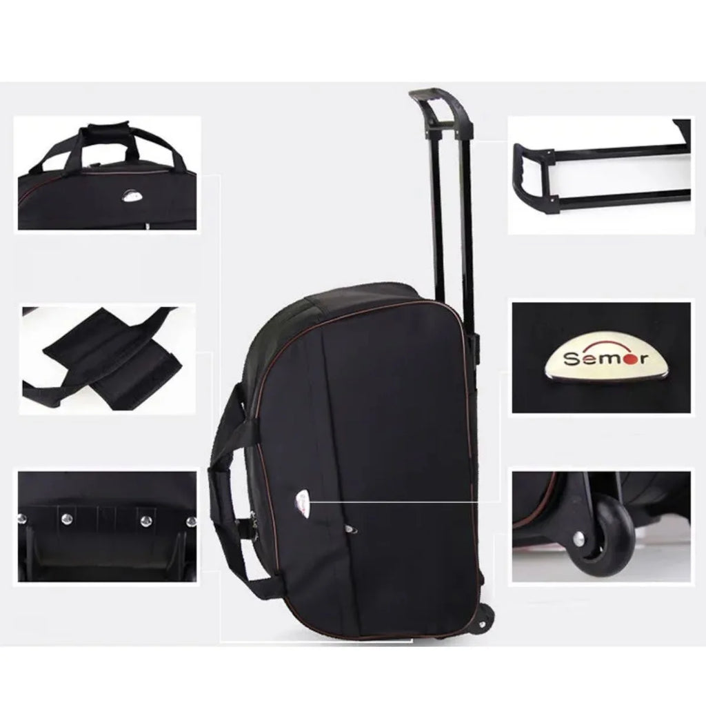 Rolling Duffle Bag with Wheels, 24" Carry On Luggage L5149