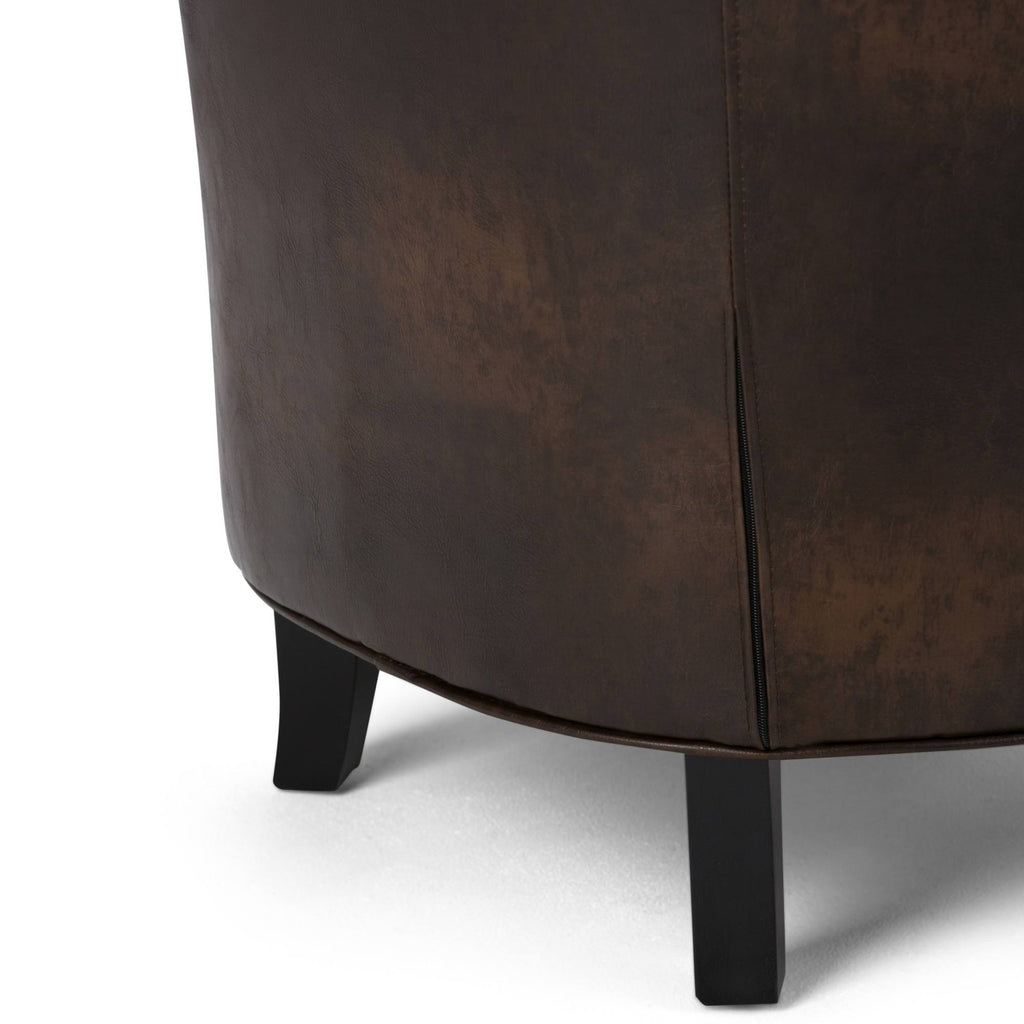 Bonded Leather Tub Chair L29802