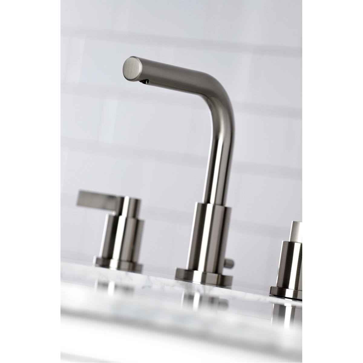 8x22 Widespread Bathroom Faucet, Brushed Brass X97933