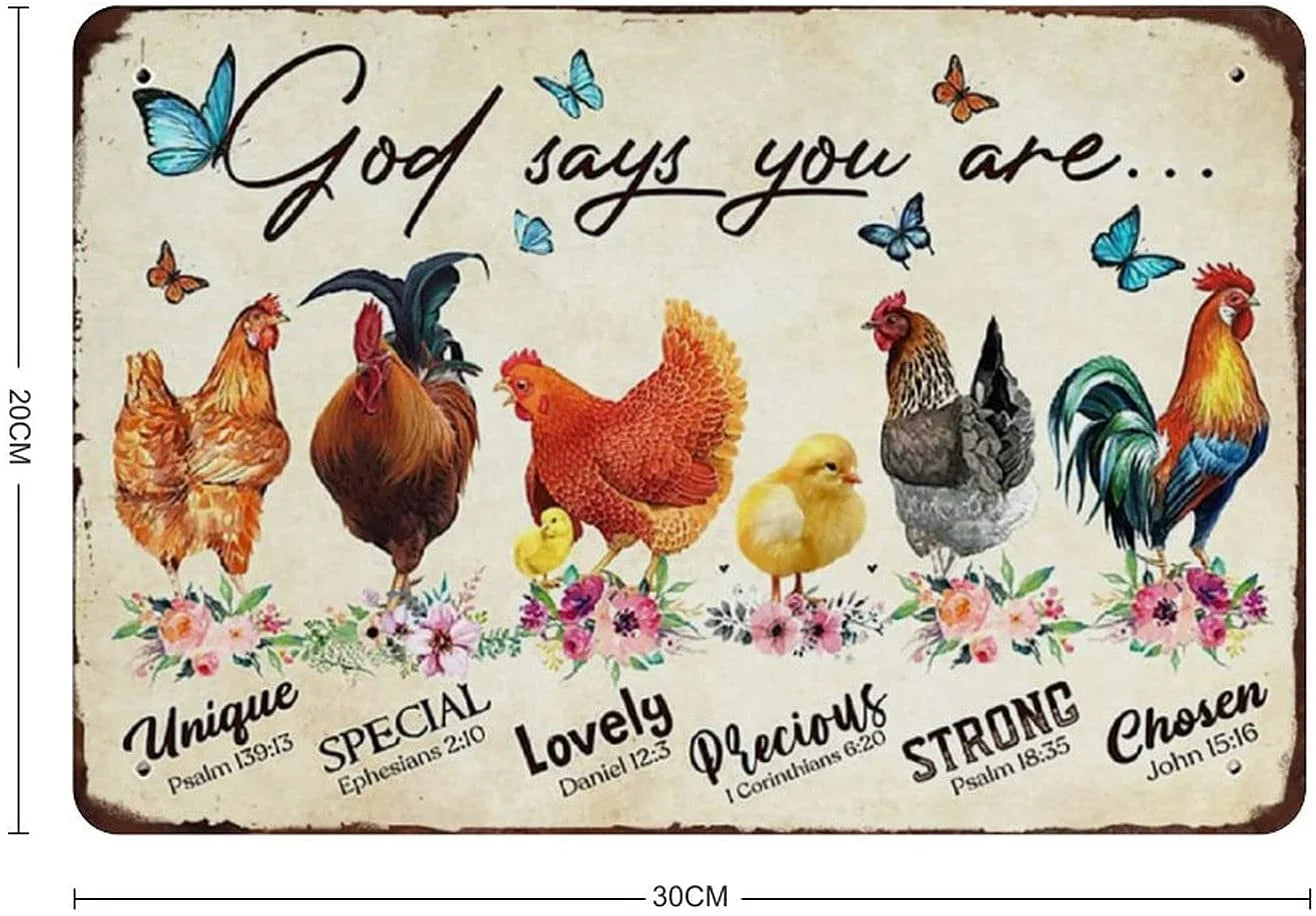 Vintage Metal Tin Sign 12x16inch R589