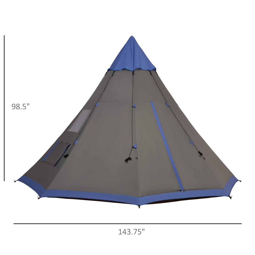 12Ft 4 Season Camping Tent with 8 Mesh Windows U157342