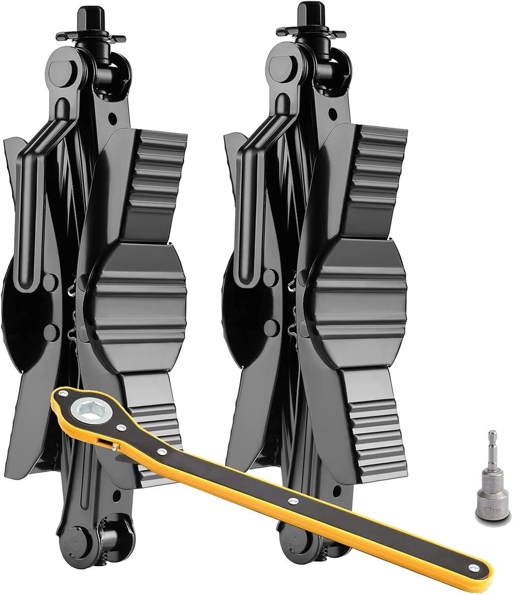 Camper Wheel Stabilizer Scissor 2 Pieces Tire Chocks Rust Proof D629637