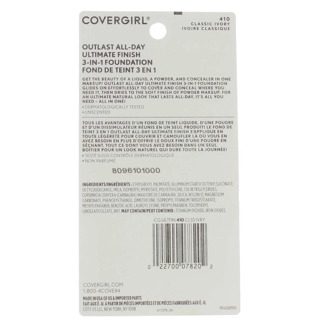 Classic Ivory Liquid Powder MakeUp 0.40 oz (Pack of 4) L938