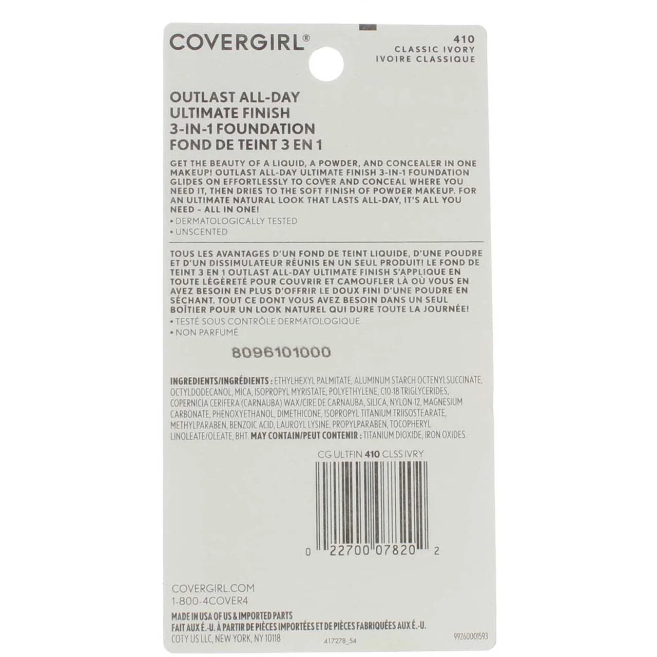 Classic Ivory Liquid Powder MakeUp 0.40 oz (Pack of 4) L938