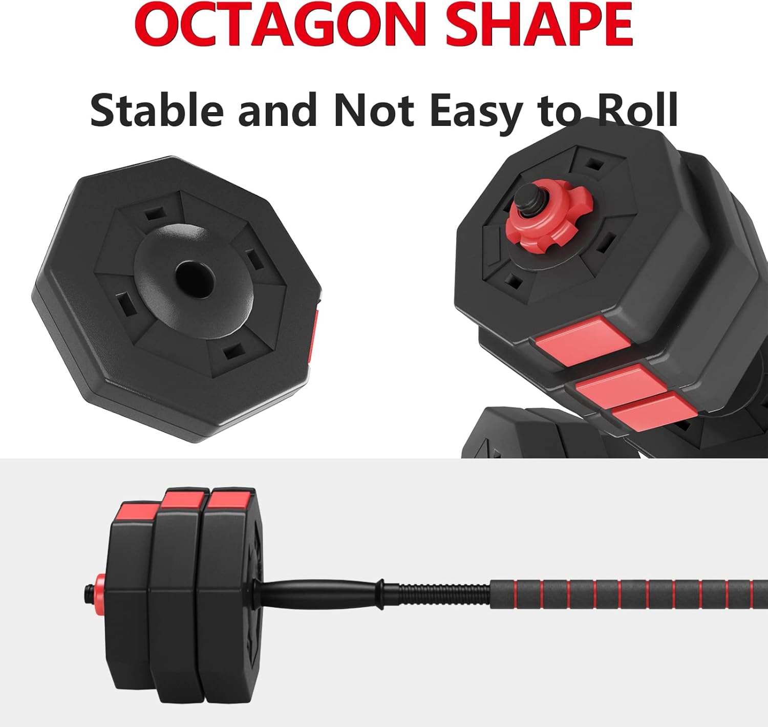 Adjustable Dumbbells with Connecting Rod, Pack of 2 Z3700