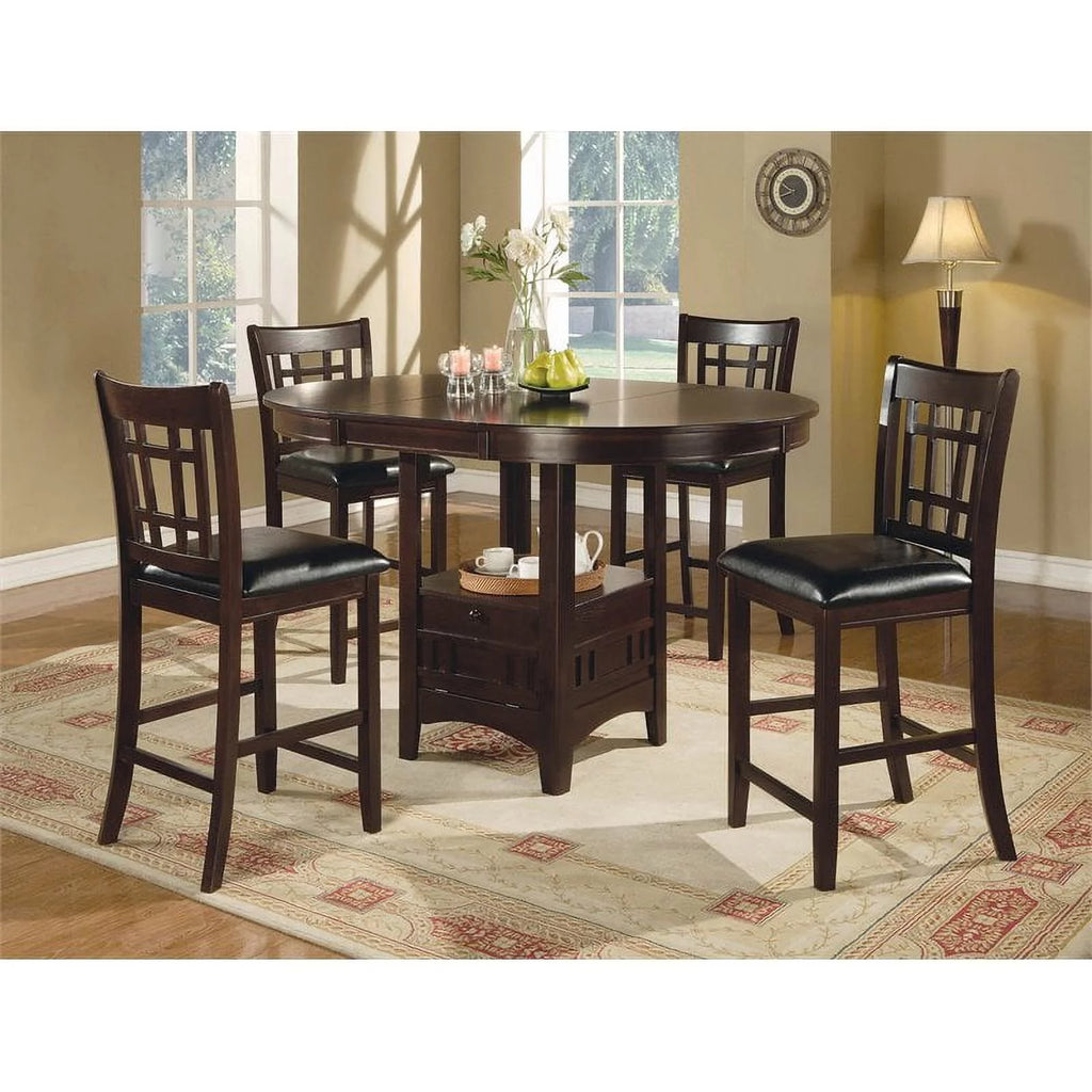 5-piece Counter Height Dining Set Espresso Black K342125