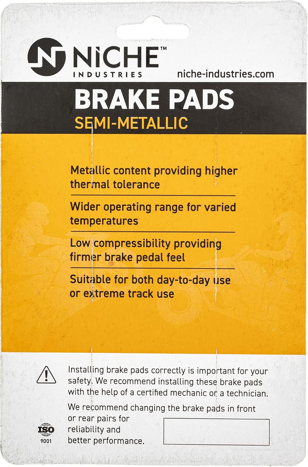 Rear Left Brake Caliper Pad Mounting Bracket Pack of 2 M9360