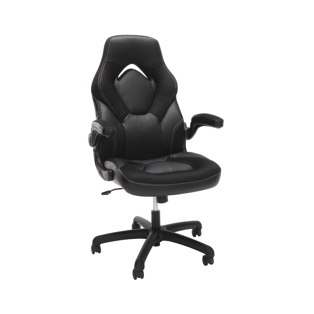 Black Gaming Chair with Integrated Headrest M214